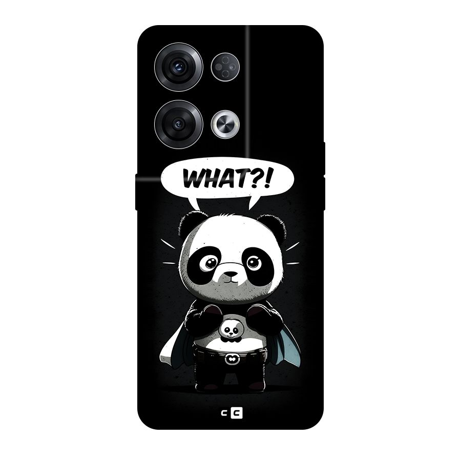 Panda What Confused Original Polycarbonate Back Case for Oppo Reno8 Pro 5G