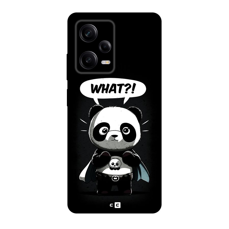 Panda What Confused Original Polycarbonate Back Case for Redmi Note 12 Pro