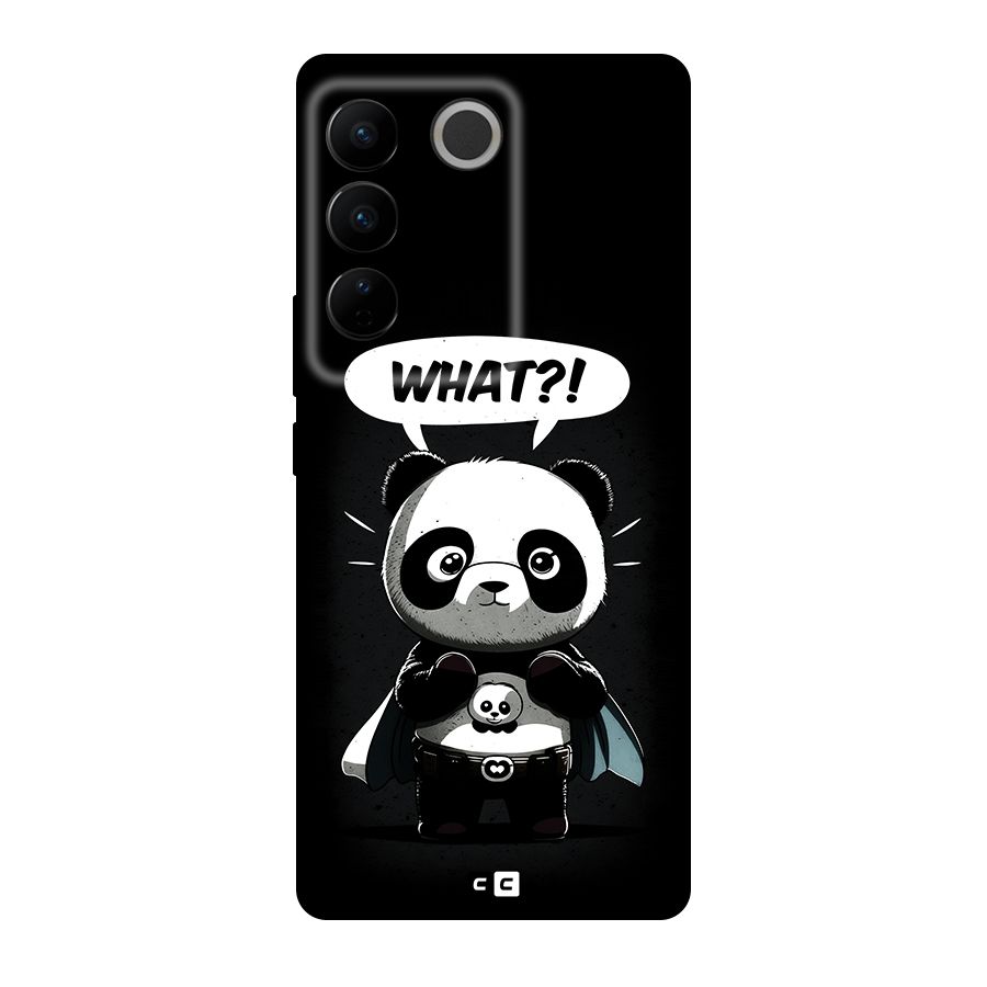 Panda What Confused Original Polycarbonate Back Case for Vivo V27