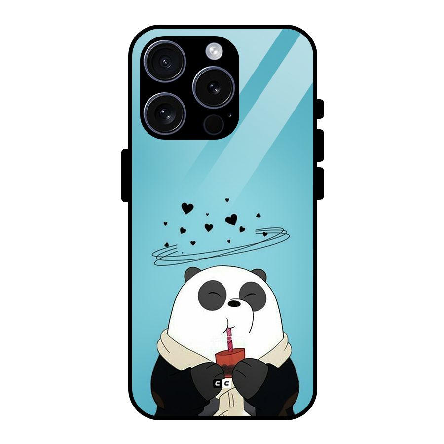 Pandaa Ji Glass Back Case for iPhone 15 Pro