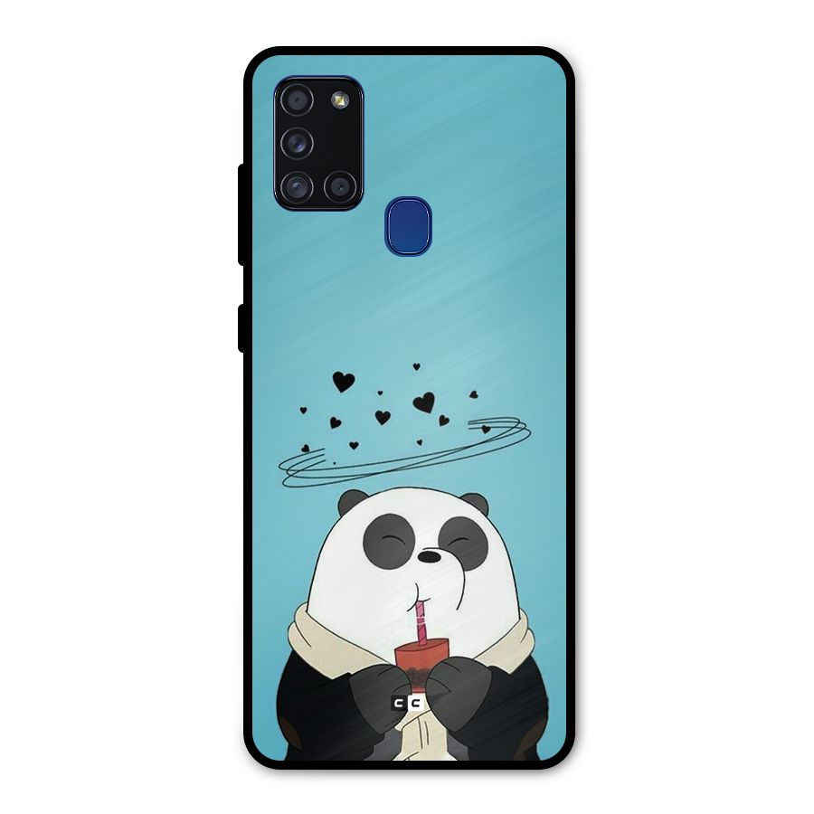 Pandaa Ji Metal Back Case for Galaxy A21s