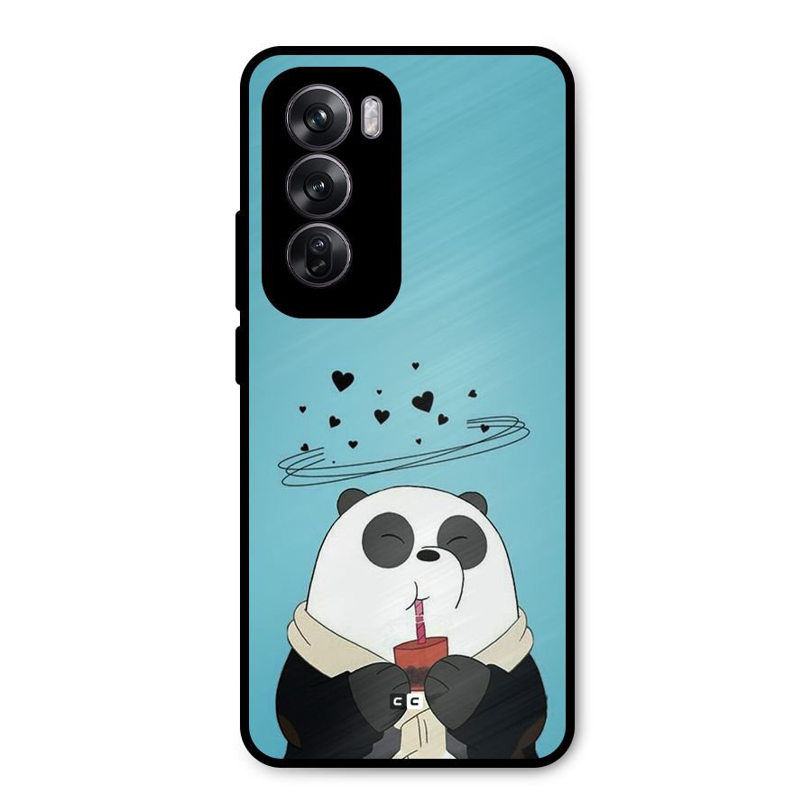 Pandaa Ji Metal Back Case for Oppo Reno12 Pro