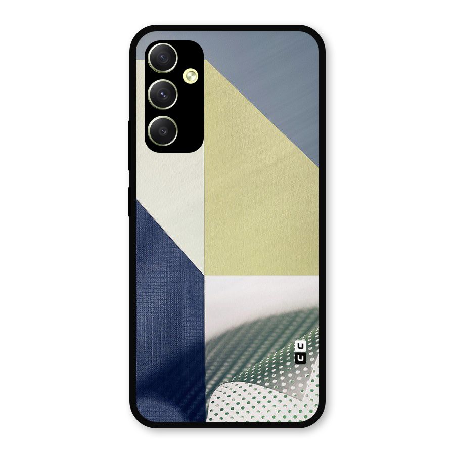 Paper Art Metal Back Case for Galaxy A34