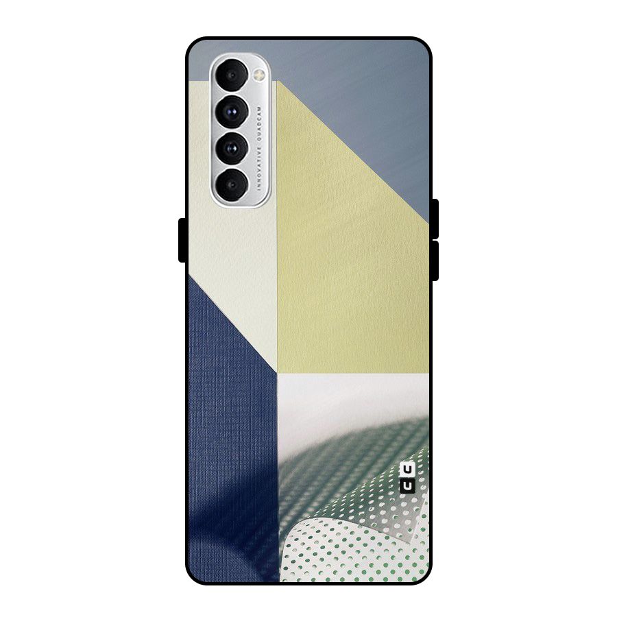 Paper Art Metal Back Case for Oppo Reno4 Pro