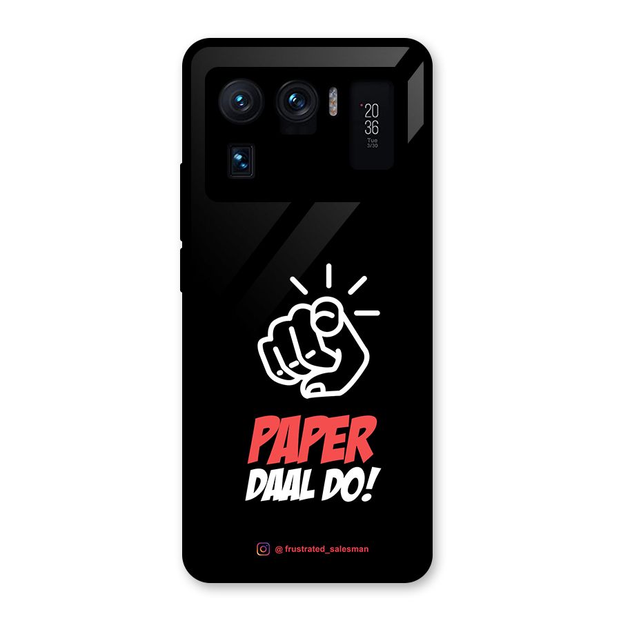 Paper Daal Do Black Glass Back Case for Mi 11 Ultra