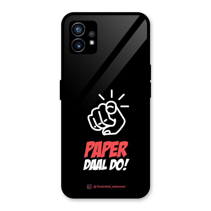Paper Daal Do Black Glass Back Case for Nothing Phone 1