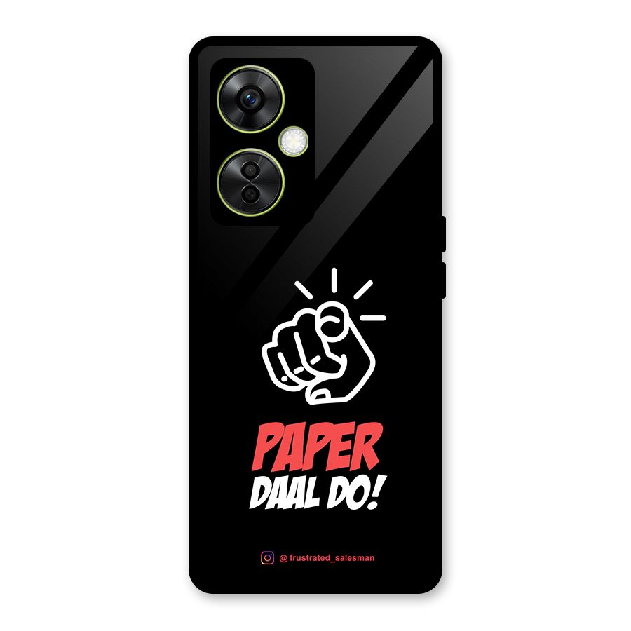 Paper Daal Do Black Glass Back Case for OnePlus Nord CE 3 Lite