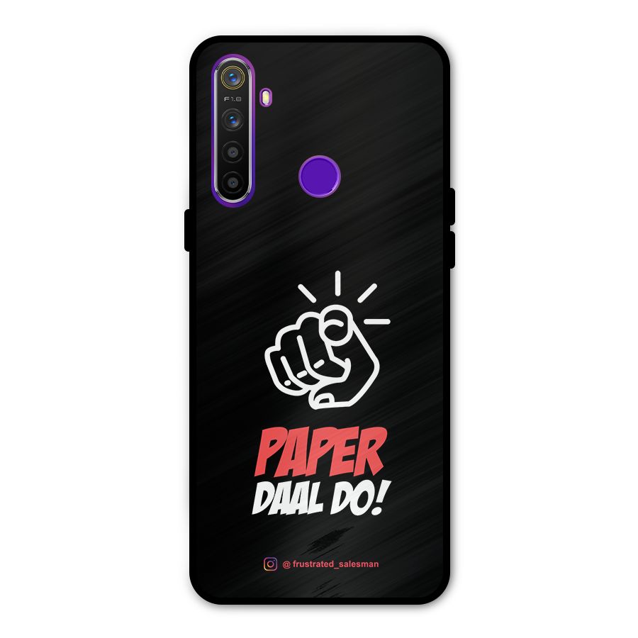 Paper Daal Do Black Glass Back Case for Realme 5s