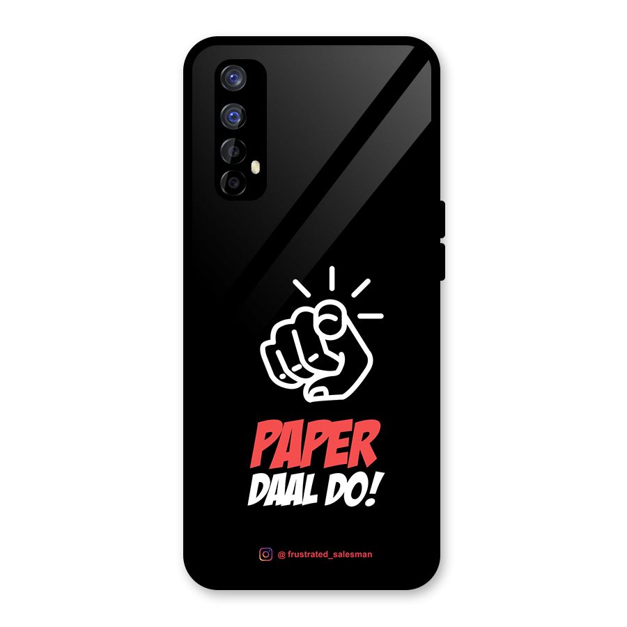 Paper Daal Do Black Glass Back Case for Realme 7