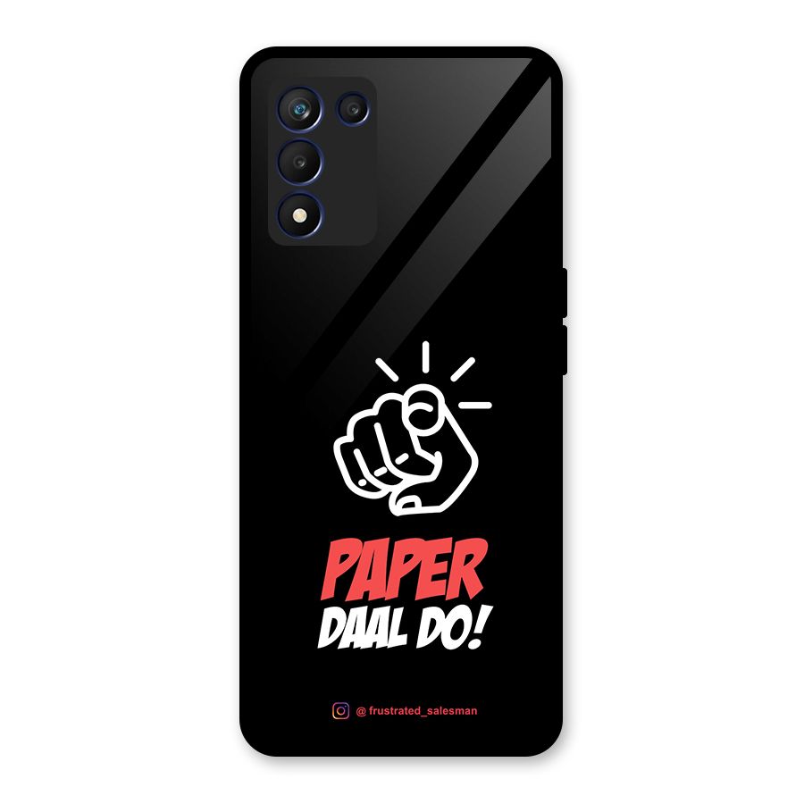 Paper Daal Do Black Glass Back Case for Realme 9 5G Speed