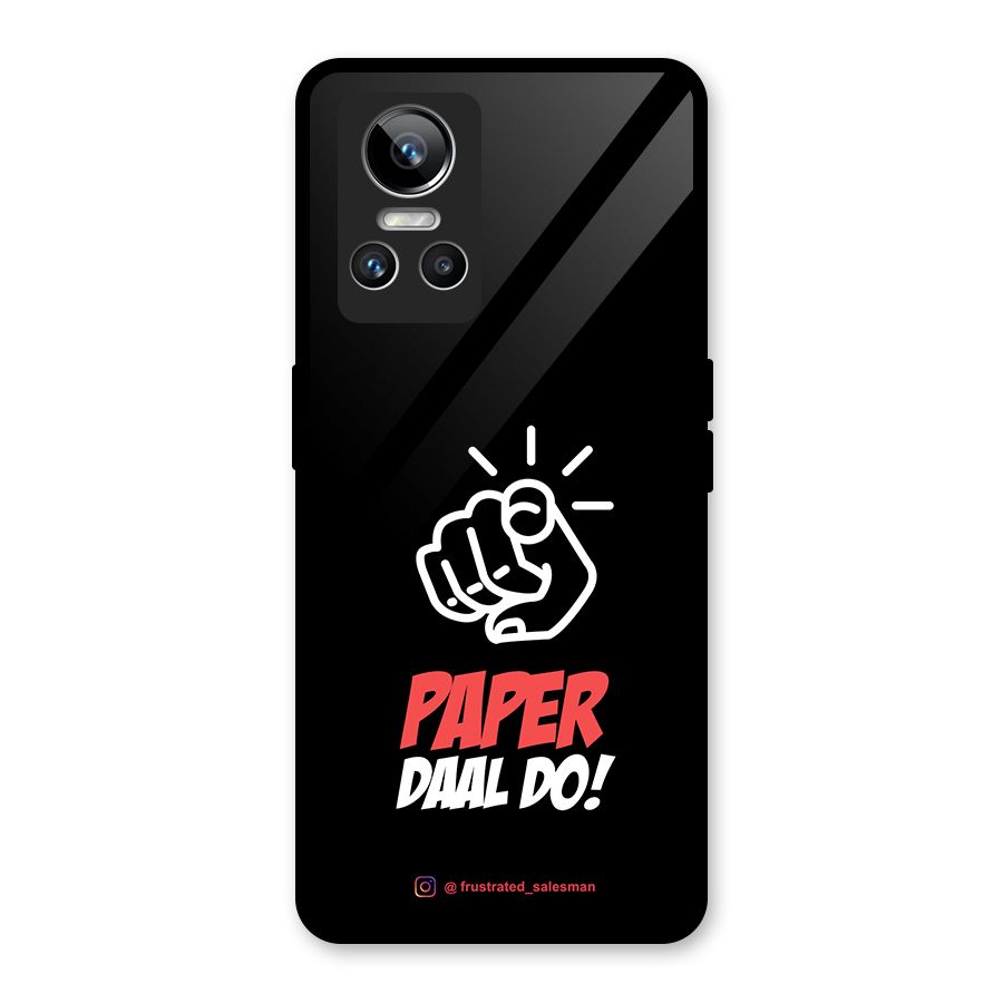 Paper Daal Do Black Glass Back Case for Realme GT Neo 3
