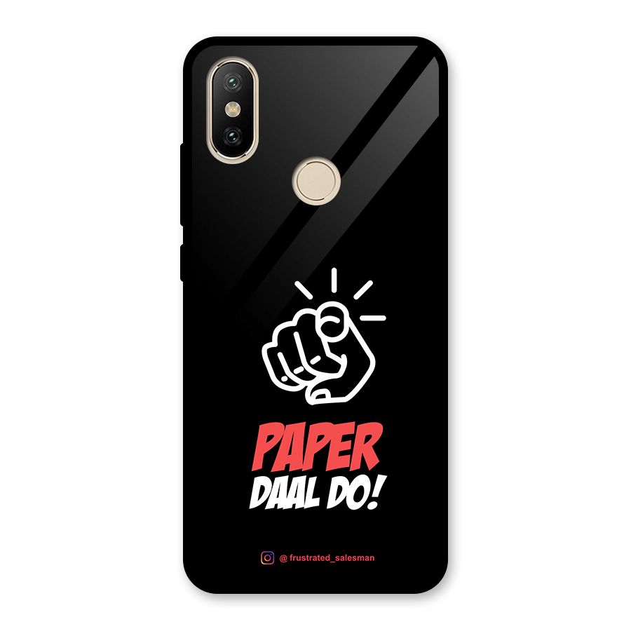 Paper Daal Do Black Glass Back Case for Redmi A2