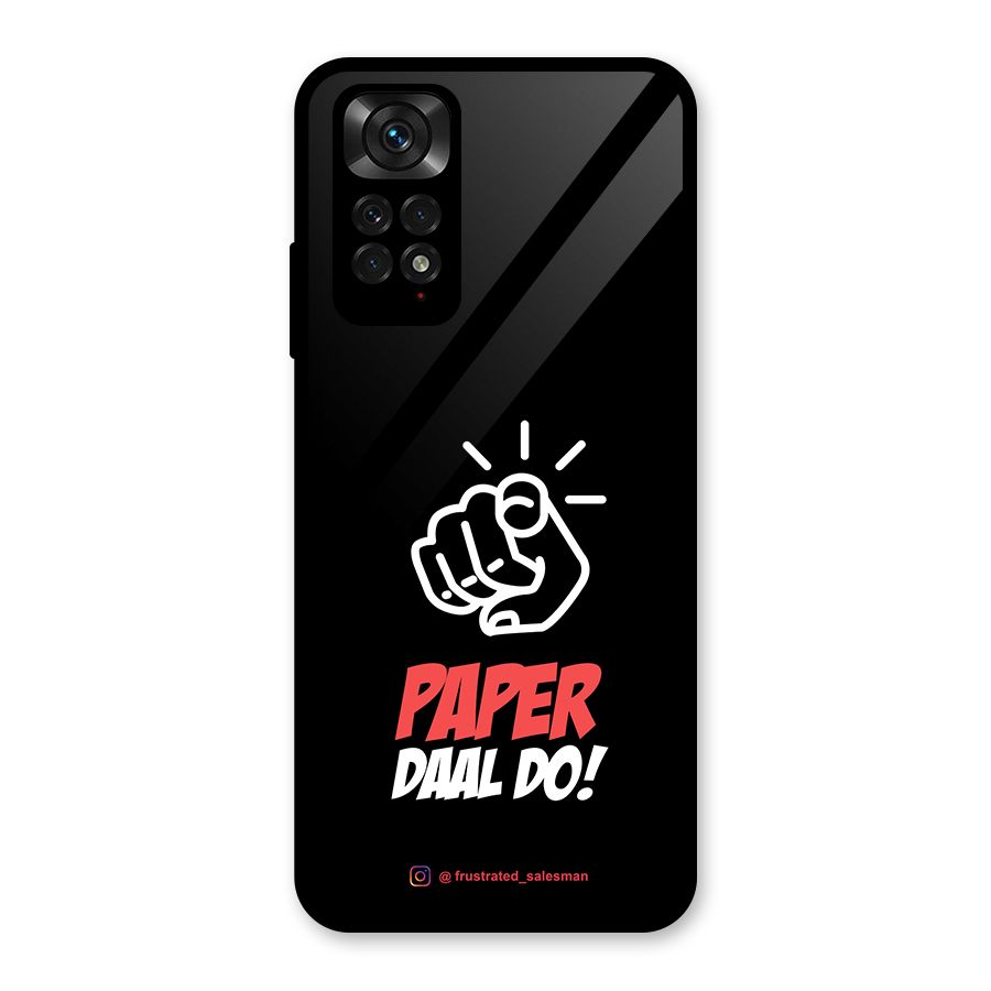Paper Daal Do Black Glass Back Case for Redmi Note 11S