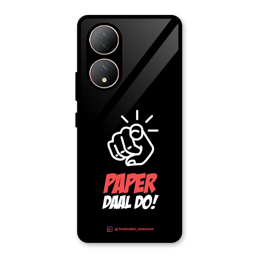 Paper Daal Do Black Glass Back Case for Vivo Y100
