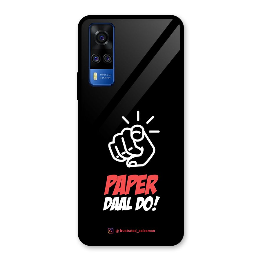 Paper Daal Do Black Glass Back Case for Vivo Y31