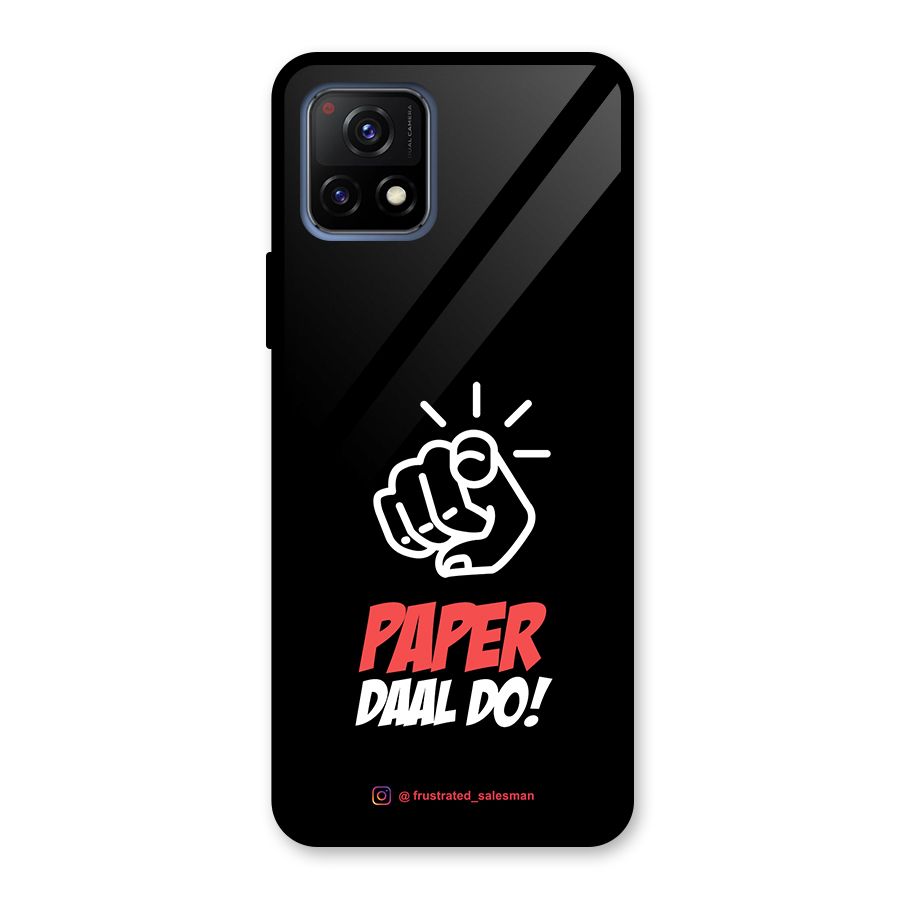 Paper Daal Do Black Glass Back Case for Vivo Y72 5G