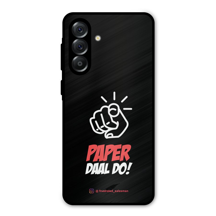Paper Daal Do Black Metal Back Case for Galaxy A56