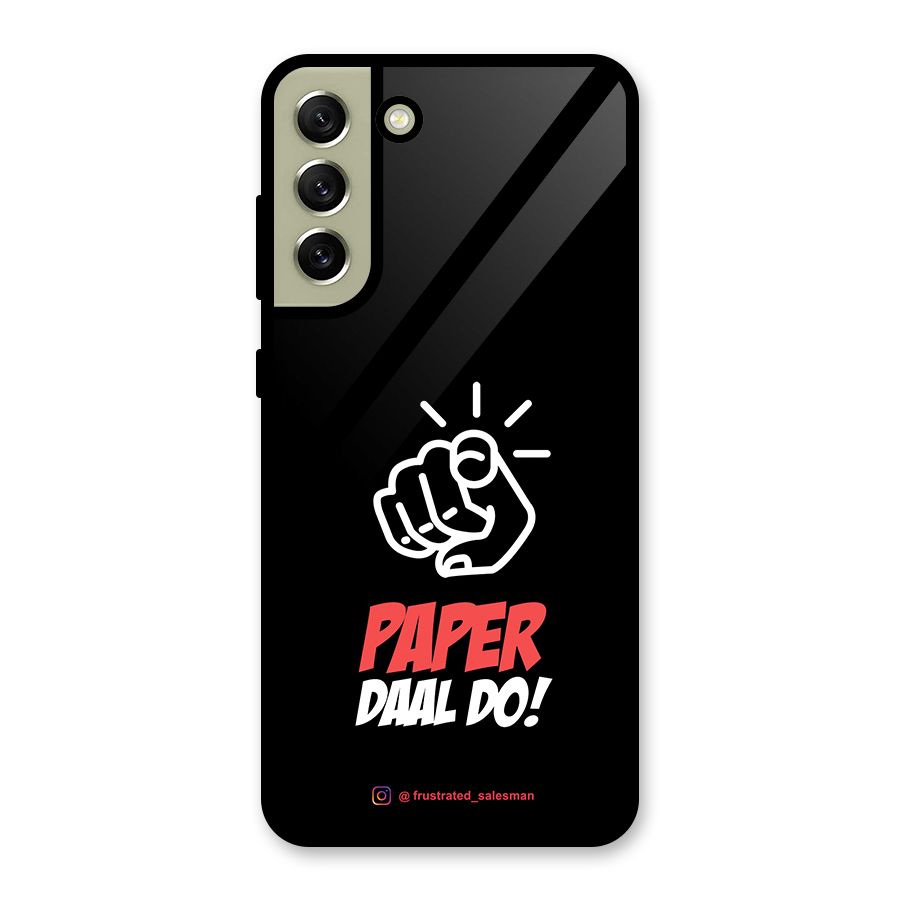 Paper Daal Do Black Metal Back Case for Galaxy S21 FE 5G (2023)