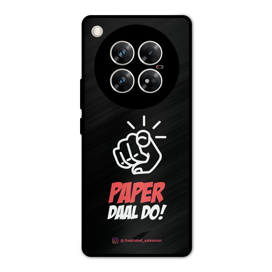 Paper Daal Do Black Metal Back Case for Infinix Zero 40 5G