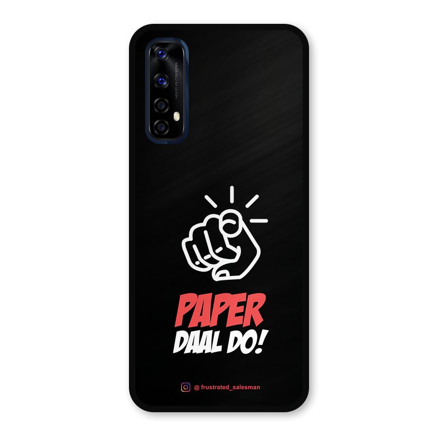 Paper Daal Do Black Metal Back Case for Realme 7