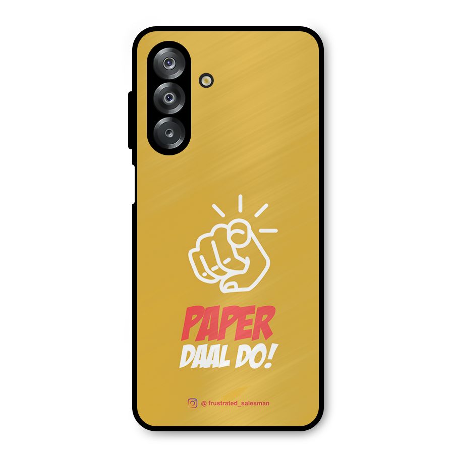 Paper Daal Do Mustard Yellow Metal Back Case for Galaxy A26