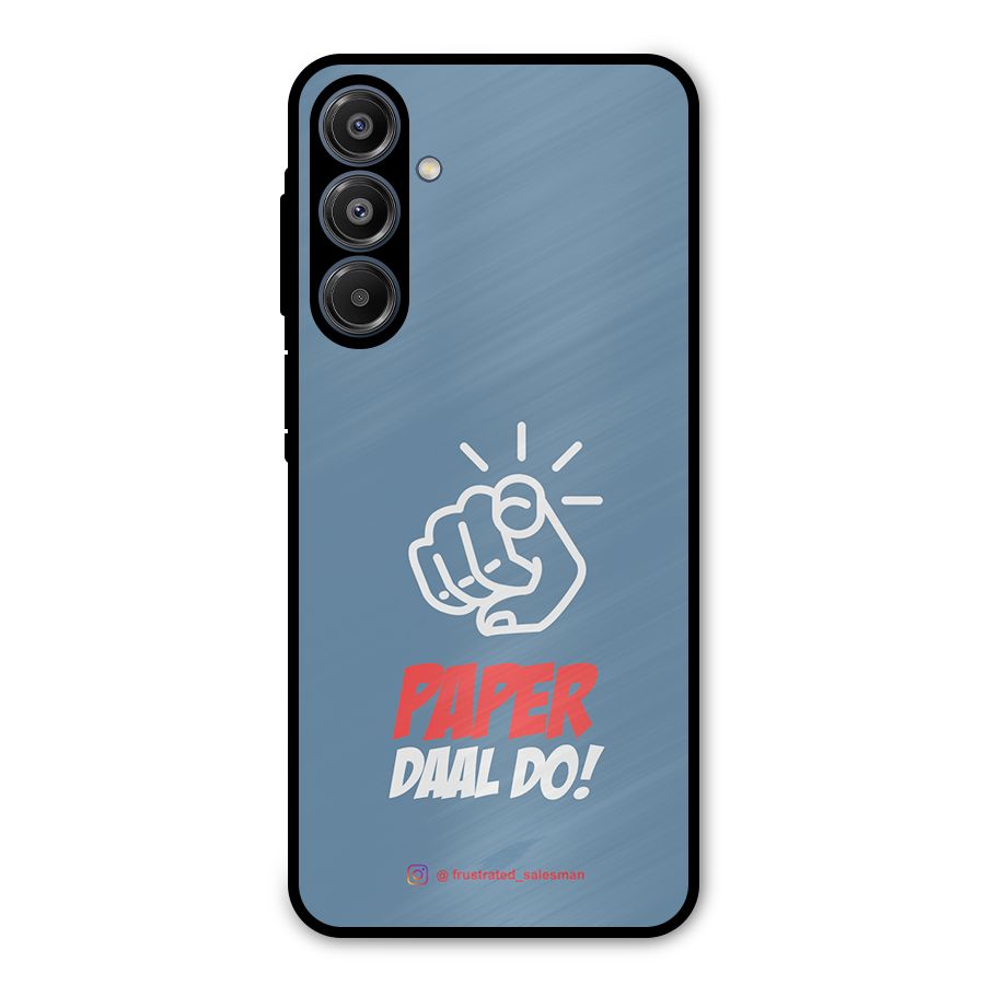 Paper Daal Do SteelBlue Metal Back Case for Galaxy A16 5G