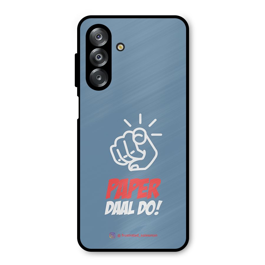 Paper Daal Do SteelBlue Metal Back Case for Galaxy A26