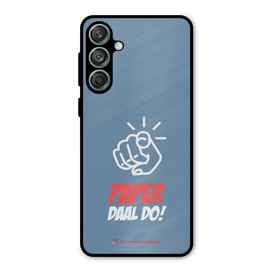 Paper Daal Do SteelBlue Metal Back Case for Galaxy M55 5G