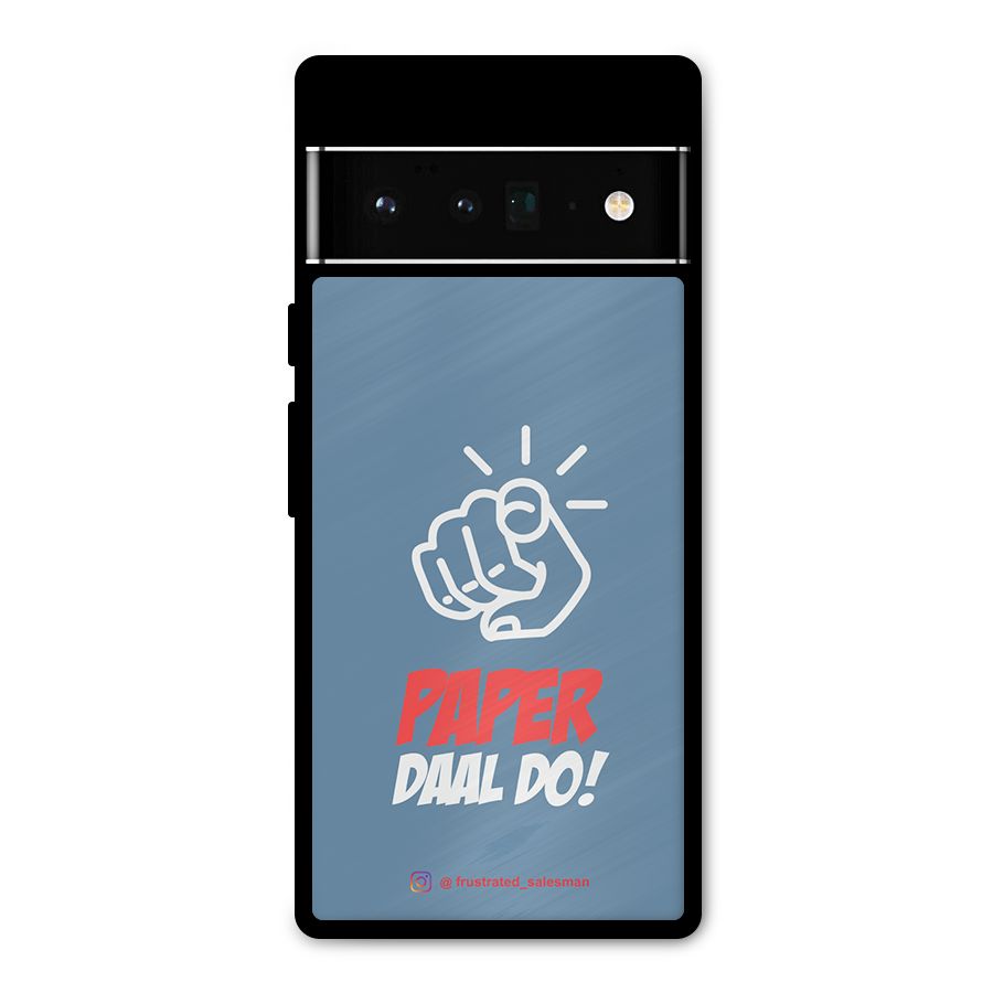 Paper Daal Do SteelBlue Metal Back Case for Google Pixel 6 Pro