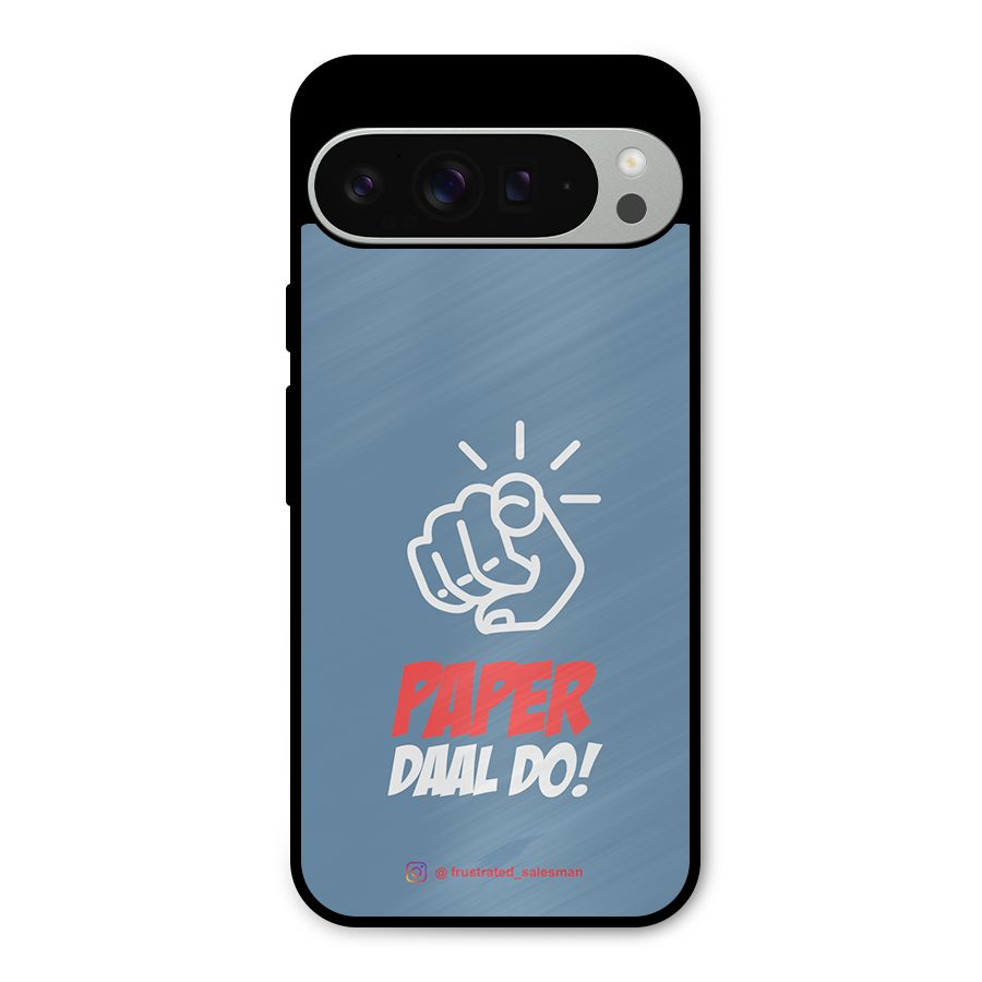 Paper Daal Do SteelBlue Metal Back Case for Google Pixel 9 Pro XL