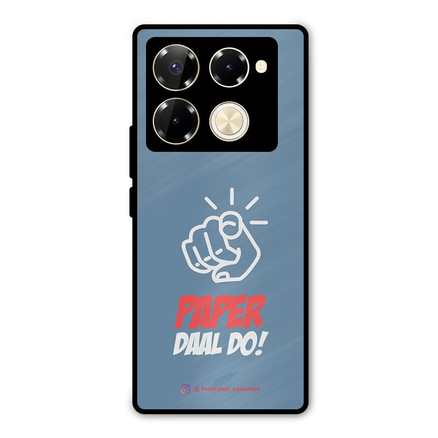 Paper Daal Do SteelBlue Metal Back Case for Infinix Note 40 Pro Plus