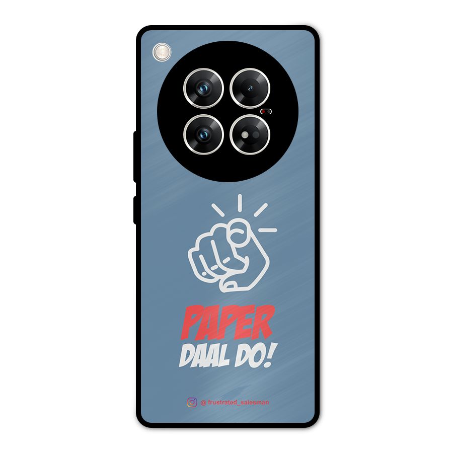Paper Daal Do SteelBlue Metal Back Case for Infinix Zero 40 5G