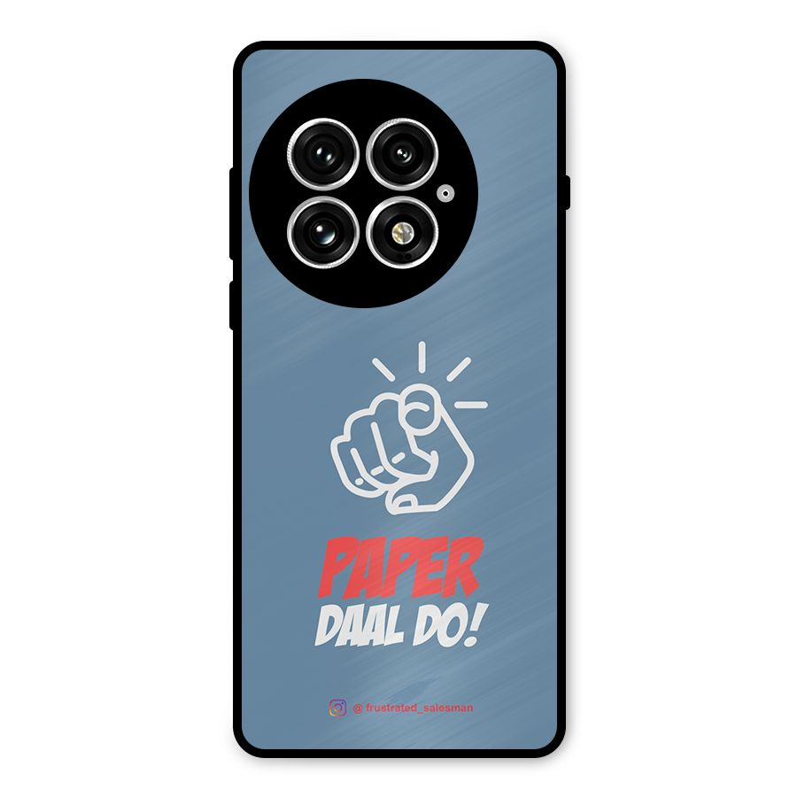 Paper Daal Do SteelBlue Metal Back Case for OnePlus 13