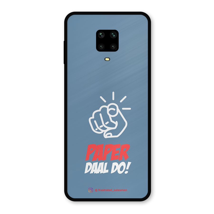 Paper Daal Do SteelBlue Metal Back Case for Poco M2 Pro