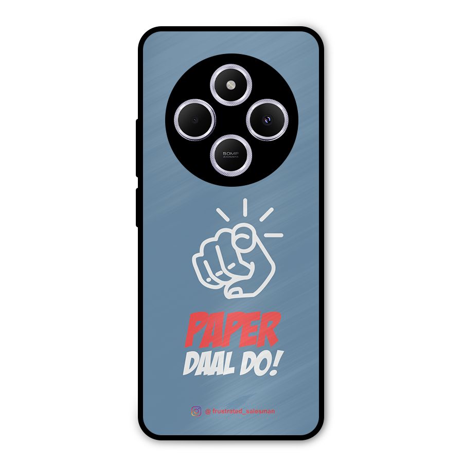 Paper Daal Do SteelBlue Metal Back Case for Poco M7