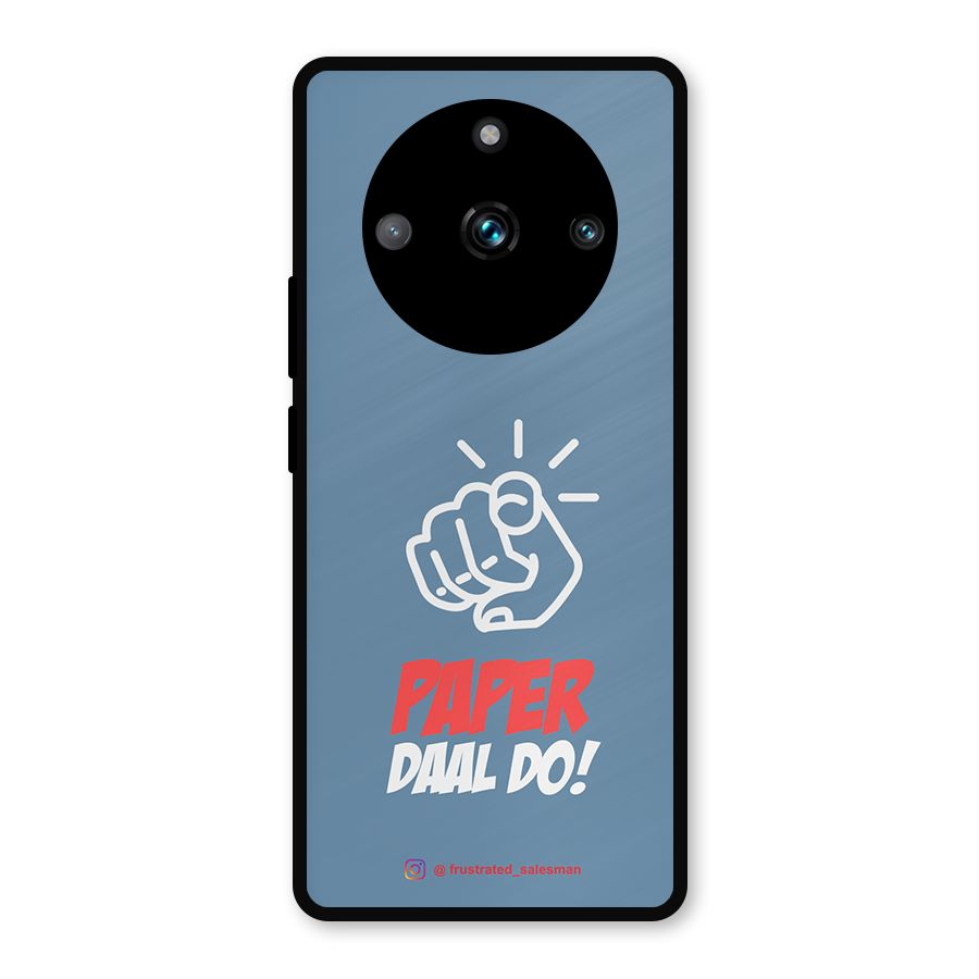 Paper Daal Do SteelBlue Metal Back Case for Realme Narzo 60 Pro