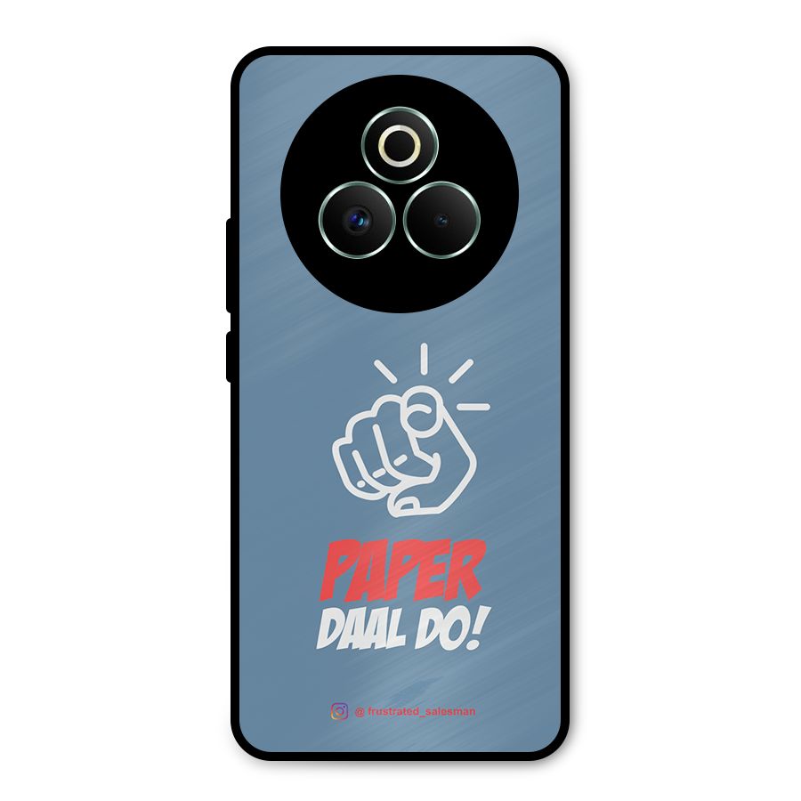 Paper Daal Do SteelBlue Metal Back Case for Realme P3 Pro