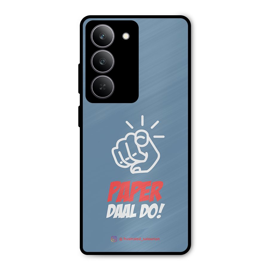 Paper Daal Do SteelBlue Metal Back Case for Realme P3x