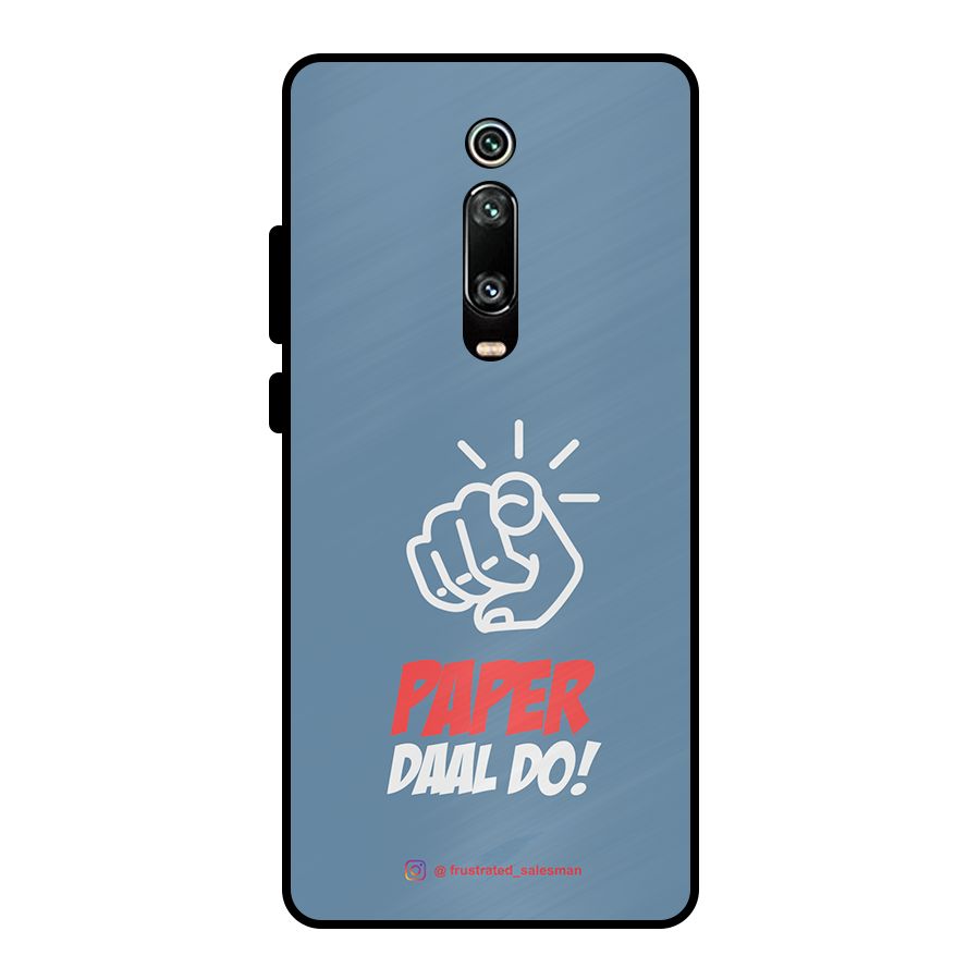 Paper Daal Do SteelBlue Metal Back Case for Redmi K20