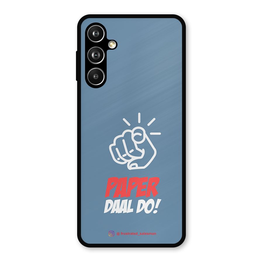 Paper Daal Do SteelBlue Metal Back Case for Samsung Galaxy M54