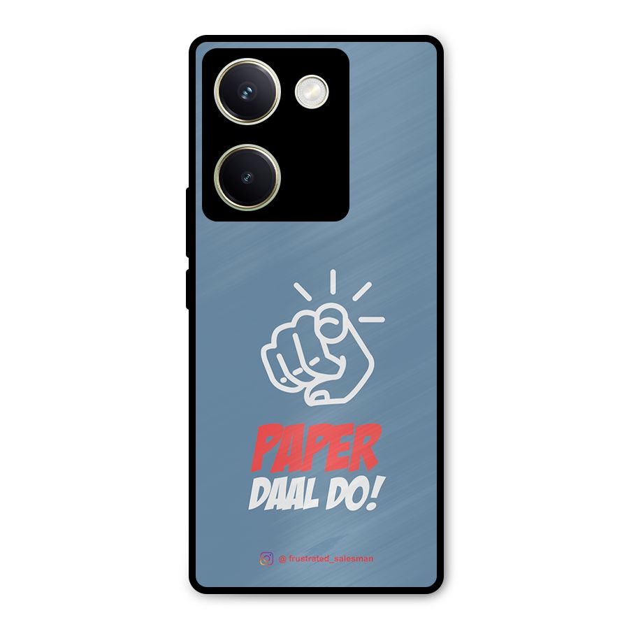 Paper Daal Do SteelBlue Metal Back Case for Vivo Y200 Pro