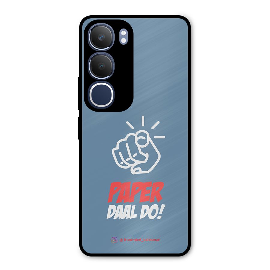 Paper Daal Do SteelBlue Metal Back Case for Vivo Y29