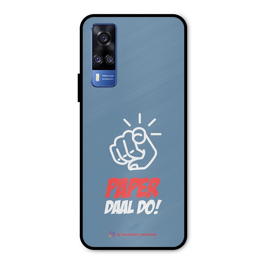 Paper Daal Do SteelBlue Metal Back Case for Vivo Y31