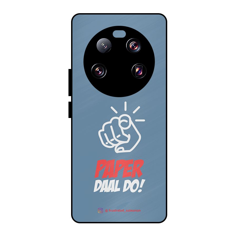 Paper Daal Do SteelBlue Metal Back Case for Xiaomi 13 Ultra