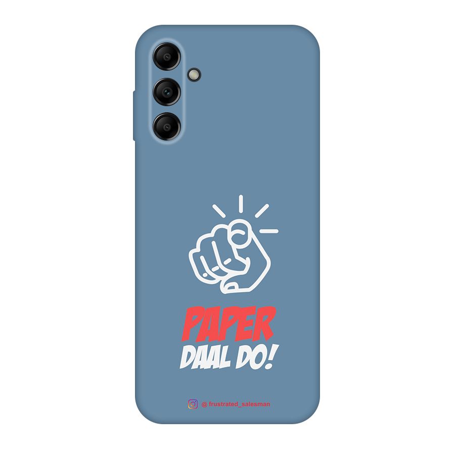 Paper Daal Do SteelBlue Original Polycarbonate Back Case for Galaxy A14 5G