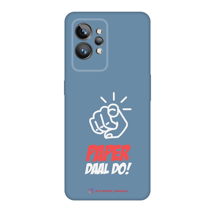 Paper Daal Do SteelBlue Original Polycarbonate Back Case for Realme GT2 Pro