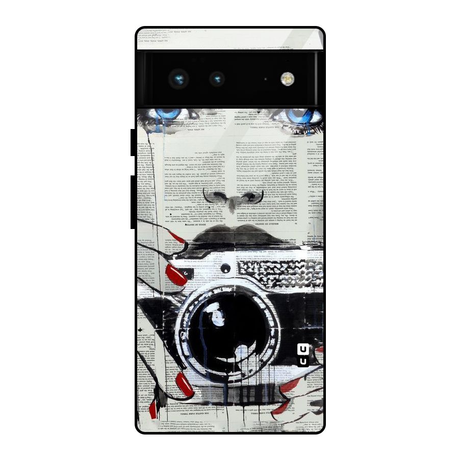 Paper Face Beauty Glass Back Case for Google Pixel 6
