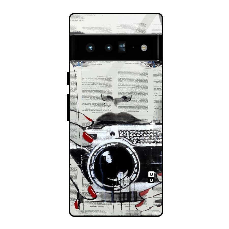 Paper Face Beauty Glass Back Case for Google Pixel 6 Pro