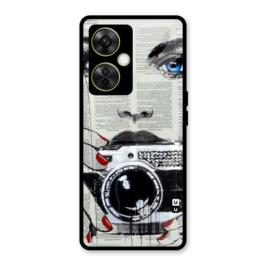 Paper Face Beauty Glass Back Case for OnePlus Nord CE 3 Lite