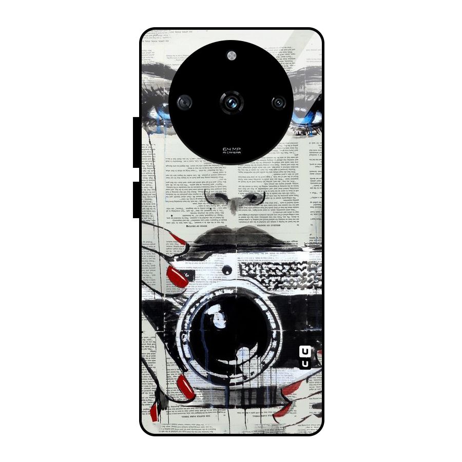 Paper Face Beauty Glass Back Case for Realme Narzo 60 5G